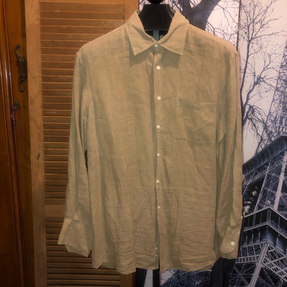 Crumble Men’s Linen Shirt - Picture 1 of 7